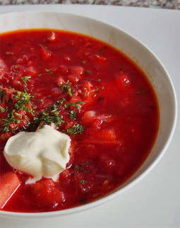 Sopa rusa borscht