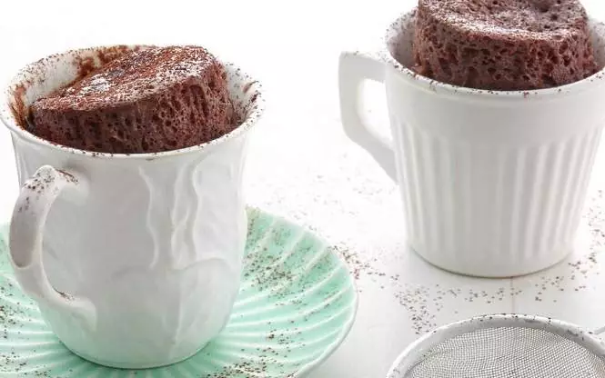 Arado Lavandería a monedas Inferior Mug cake (Bizcocho o Brownie) de chocolate al microondas en taza - Exprés