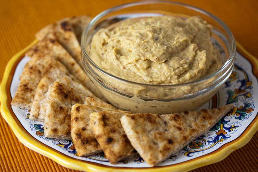 Hummus o crema de garbanzos sin salsa tahini (Light)