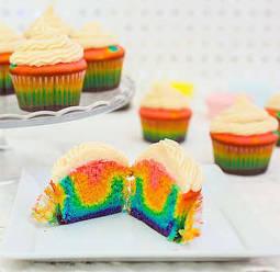Cupcakes de arcoiris