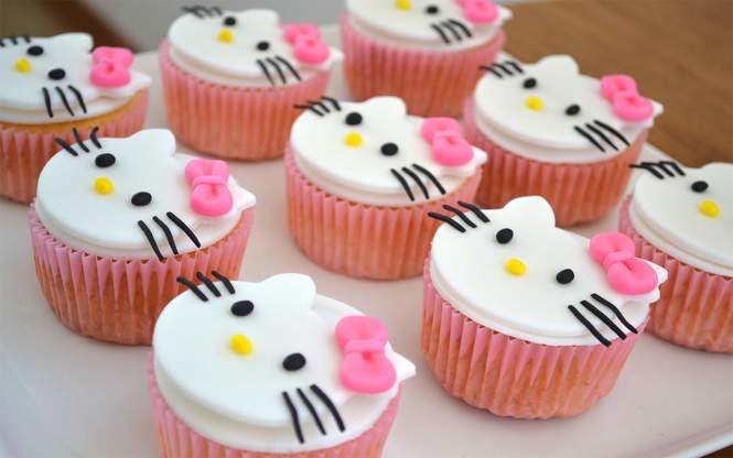 Cupcakes de Hello Kitty